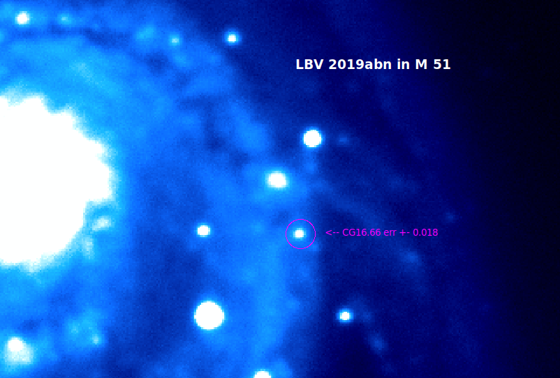 Supernova impostor in NGC5194 ( M 51 )