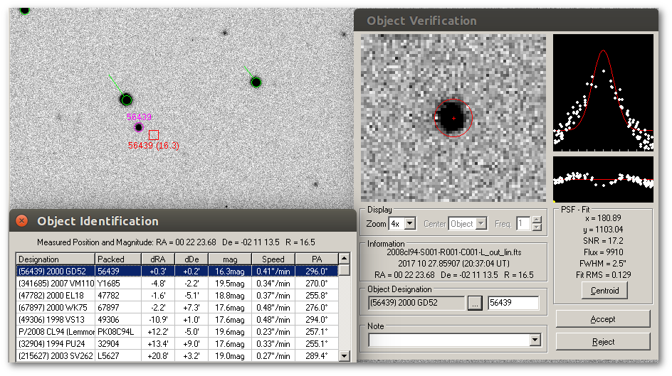 Asteroid (56439) 2000 GD52 & company